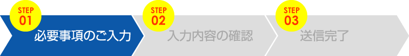 必要事項のご入力