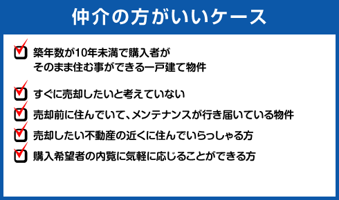 仲介の方がいいケース